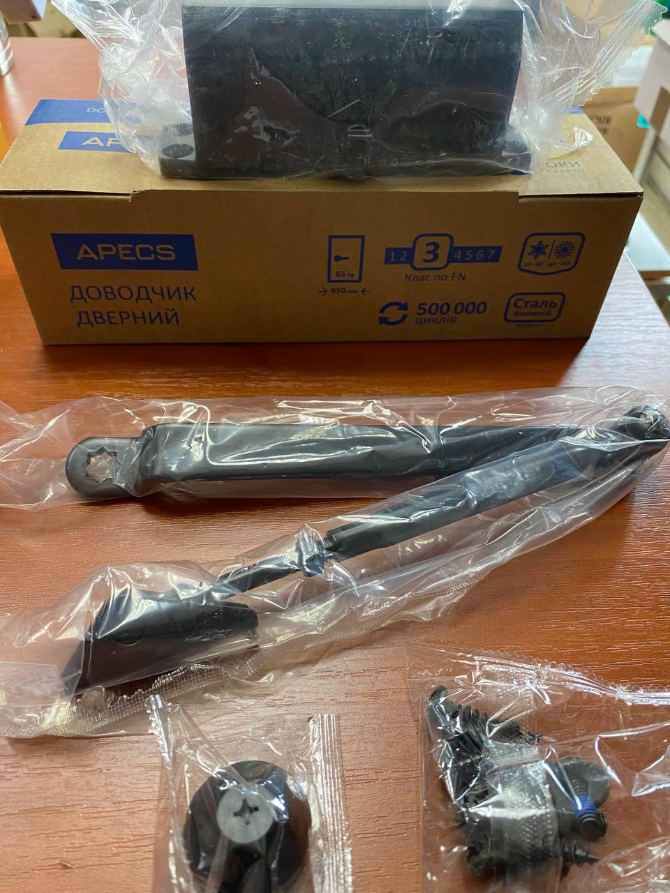 Дверний доводчик Apecs DC-20.3/0950/065-A1-ВL Чорний - фото 3 Дверний доводчик Apecs DC-20.3/0950/065-A1-ВL Чорний - фото 3