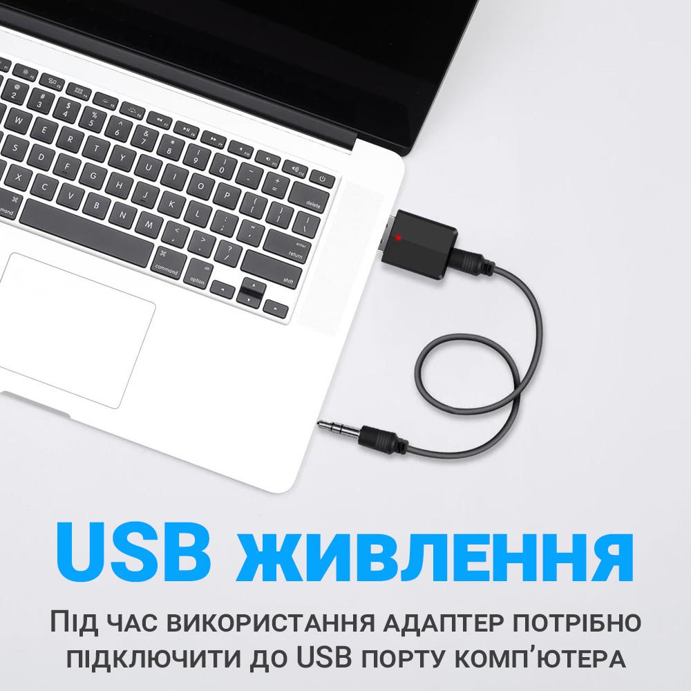 Адаптер аудіо Bluetooth 5,0 Addap UBA-01 бездротовий приймач та передавач - фото 10