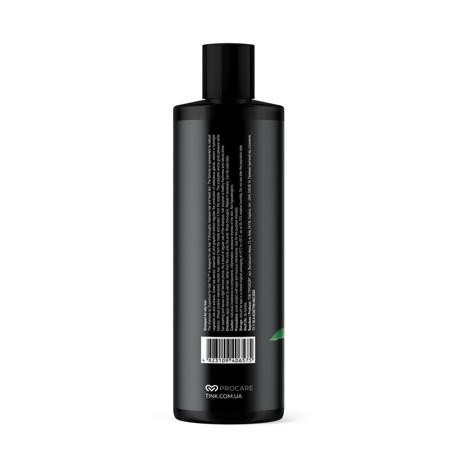Шампунь для жирных волос Tink Грейпфрут-Зеленый чай 500 мл (4823109406575) - фото 3