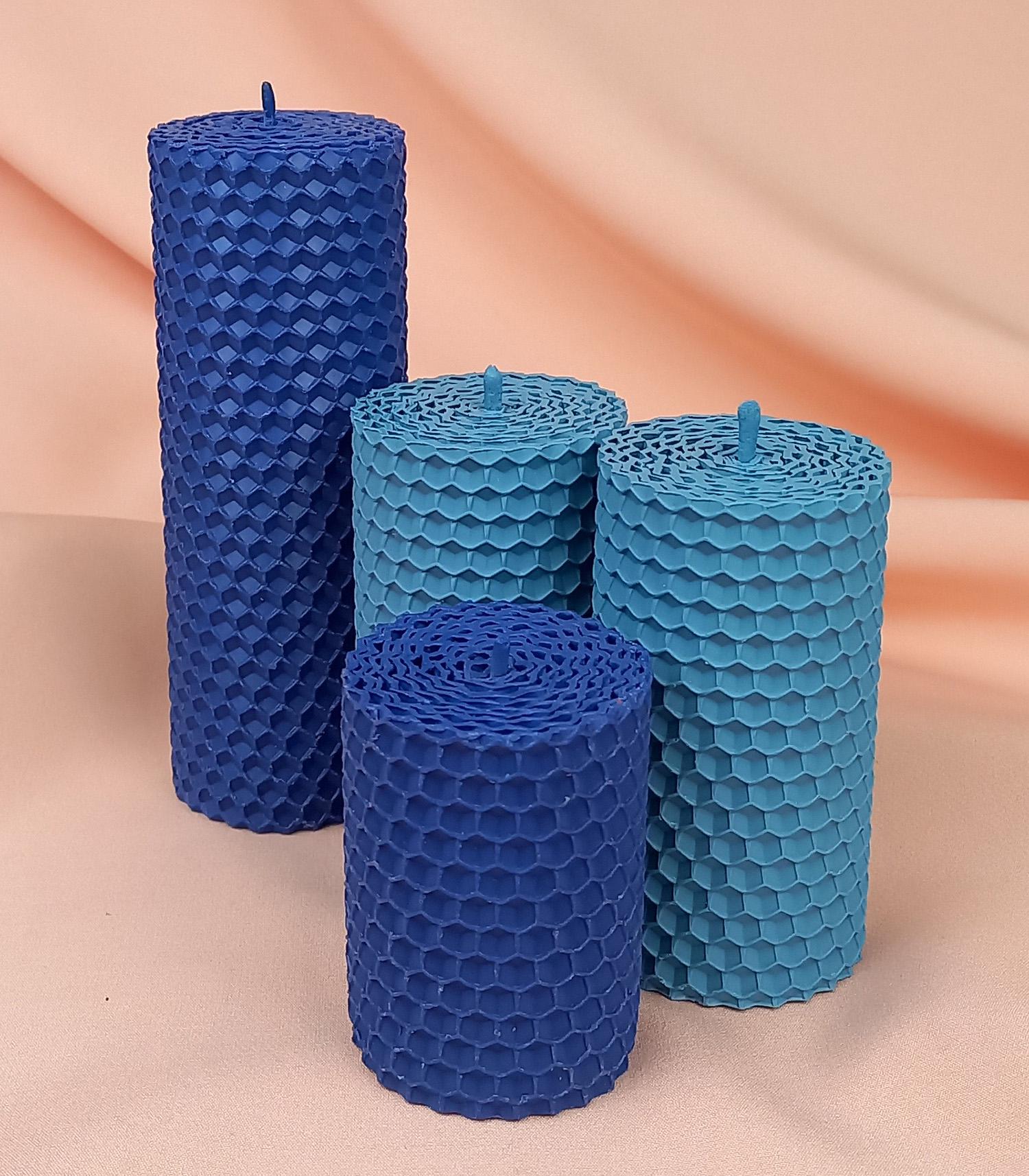 Подарунковий набір свічки крафтові з вощини №48/5 (11824853) - фото 4