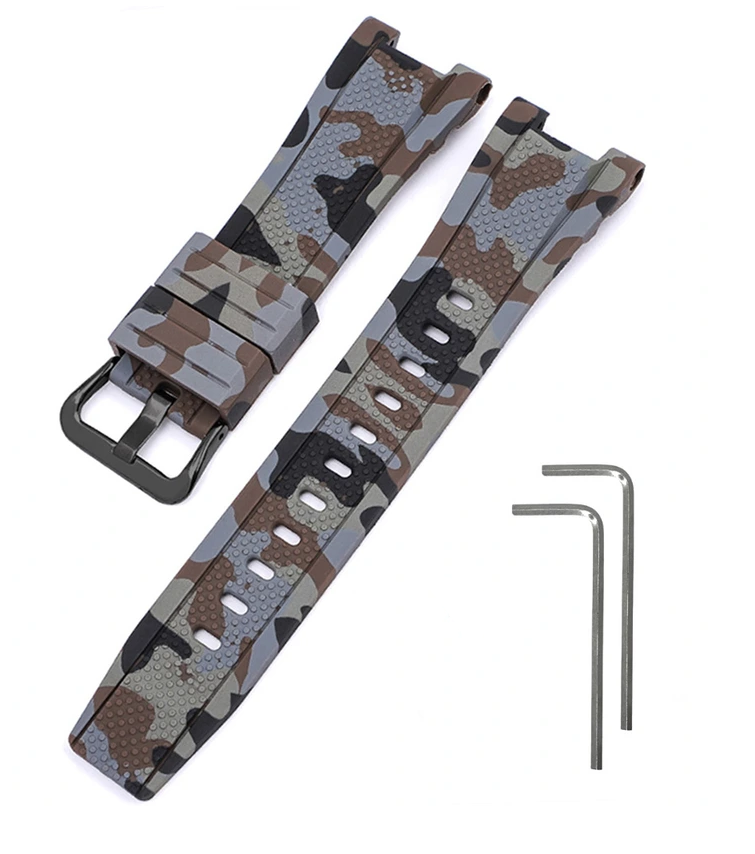 Ремінець для Casio G-Shock GST-W300 Camo Brown BK (4092)