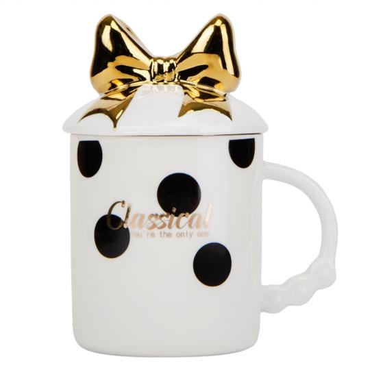 Кружка керамическая Elisey Золотой бантик 350 мл Белый (9111-014) Кружка керамическая Elisey Золотой бантик 350 мл Белый (9111-014)