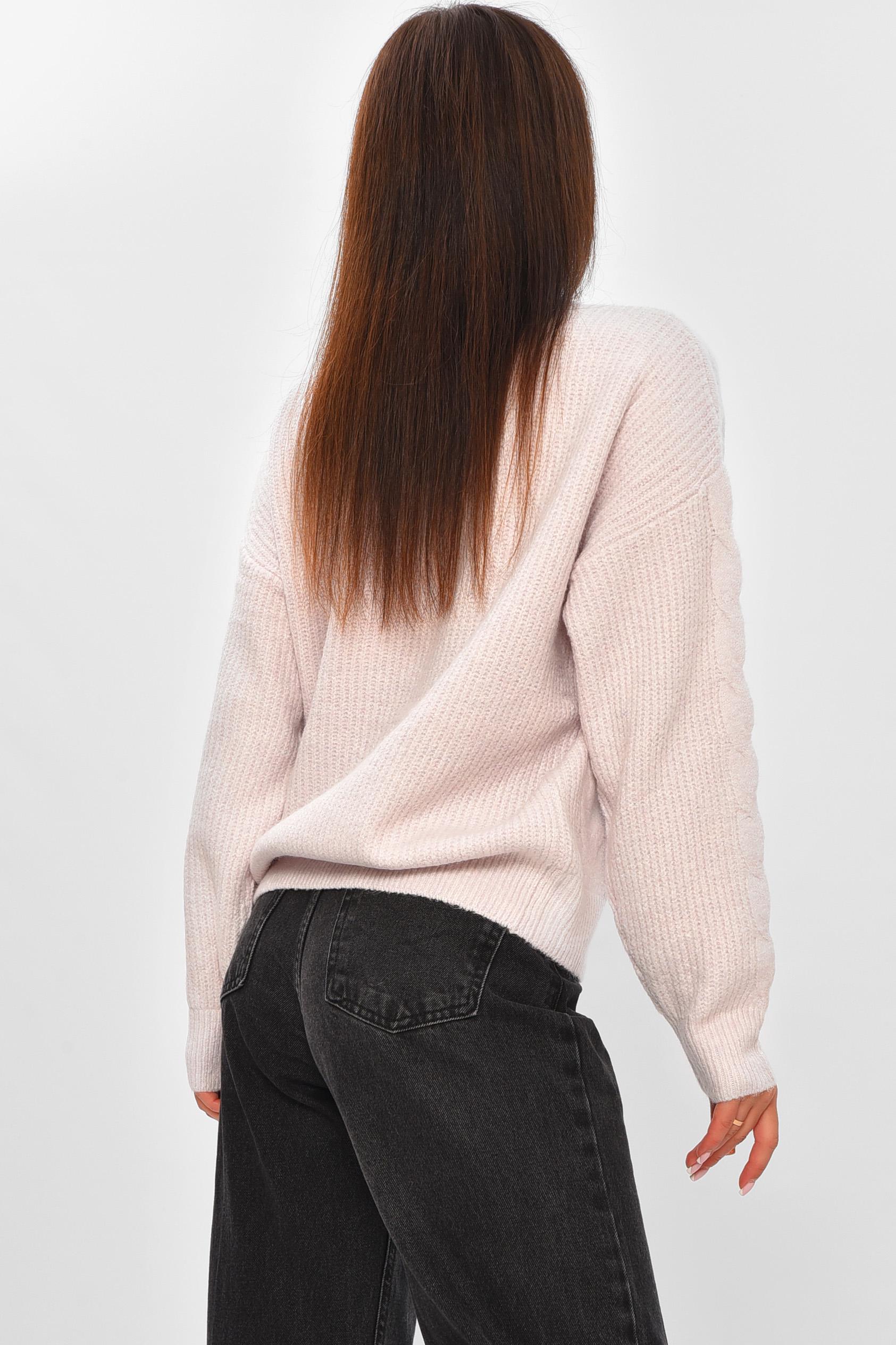 Светр жіночий 206606 однотонний M-XL Світло-бузковий (206606_!335397_44-48) - фото 3 Светр жіночий 206606 однотонний M-XL Світло-бузковий (206606_!335397_44-48) - фото 3