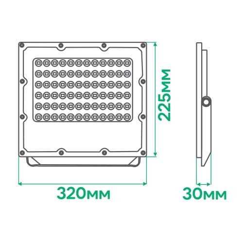 Прожектор светодиодный ARDERO LL-3150ARD PRO 150 Вт 6500K Серый (80029) - фото 3 Прожектор светодиодный ARDERO LL-3150ARD PRO 150 Вт 6500K Серый (80029) - фото 3