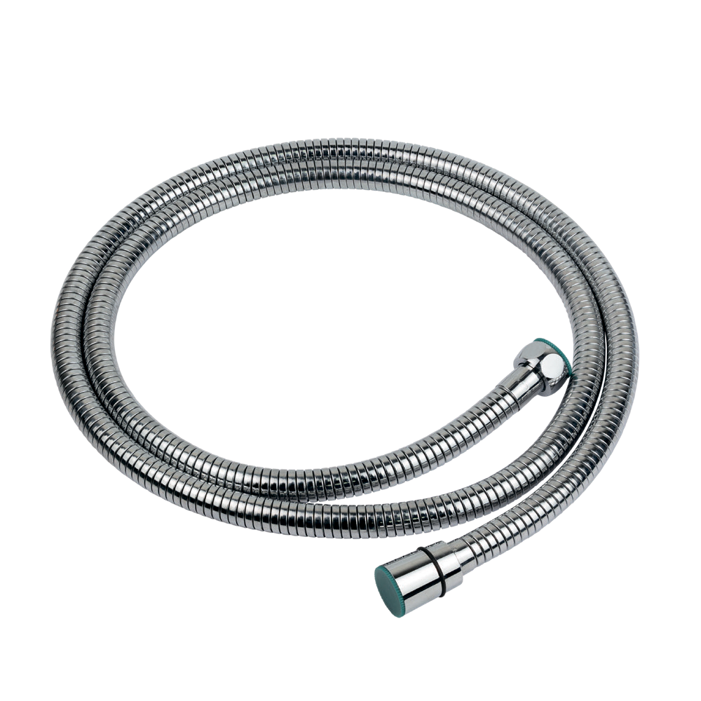 Шланг для ручного душа Aquatica 1/2" SS растяжимый с подшипником 150-210 см Хромированный (9792020)