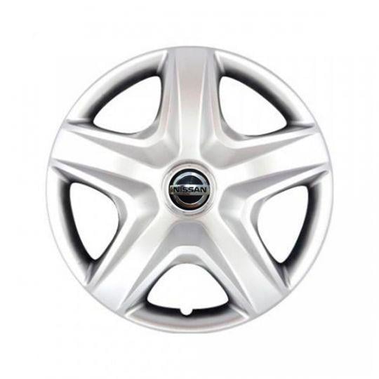 Автомобильные колпаки SKS 418 R16 с логотипом Nissan 4 шт. Серебристый