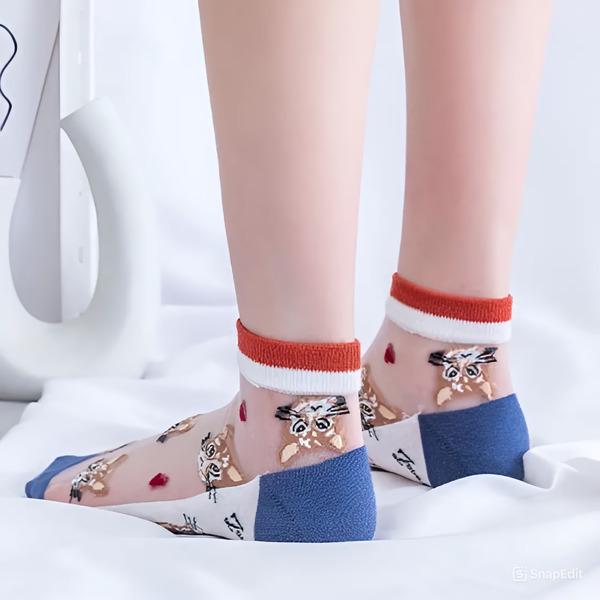 Носки женский L00106и капроновые с рисунком р. 35-40 10 пар Прозрачный (L00106) - фото 6 Носки женский L00106и капроновые с рисунком р. 35-40 10 пар Прозрачный (L00106) - фото 6