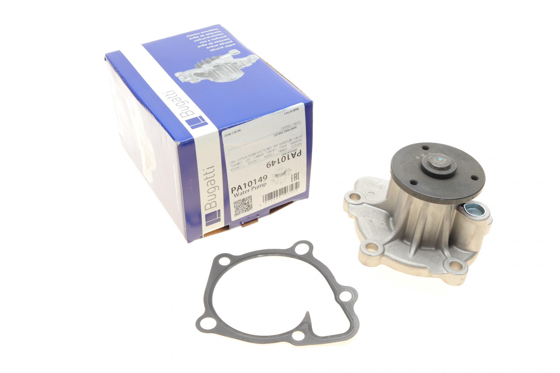 Помпа воды Bugatti Jeep Compass/Mitsubishi Lancer VIII/Outlander/Peugeot 4007 1.8/2.0/2.4 08- B/B6 лоп PA10149