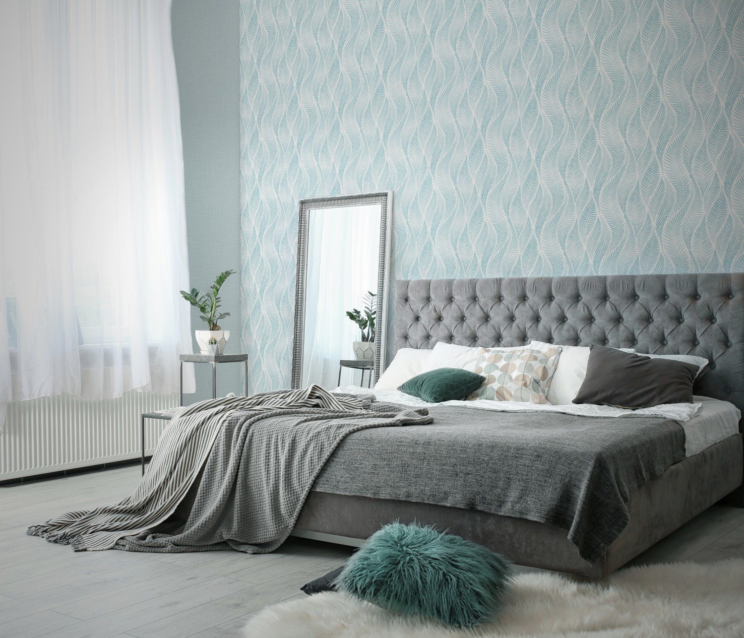 Кровать двуспальная Cambridge VIP Amore 31 160х200 см Серый - фото 5