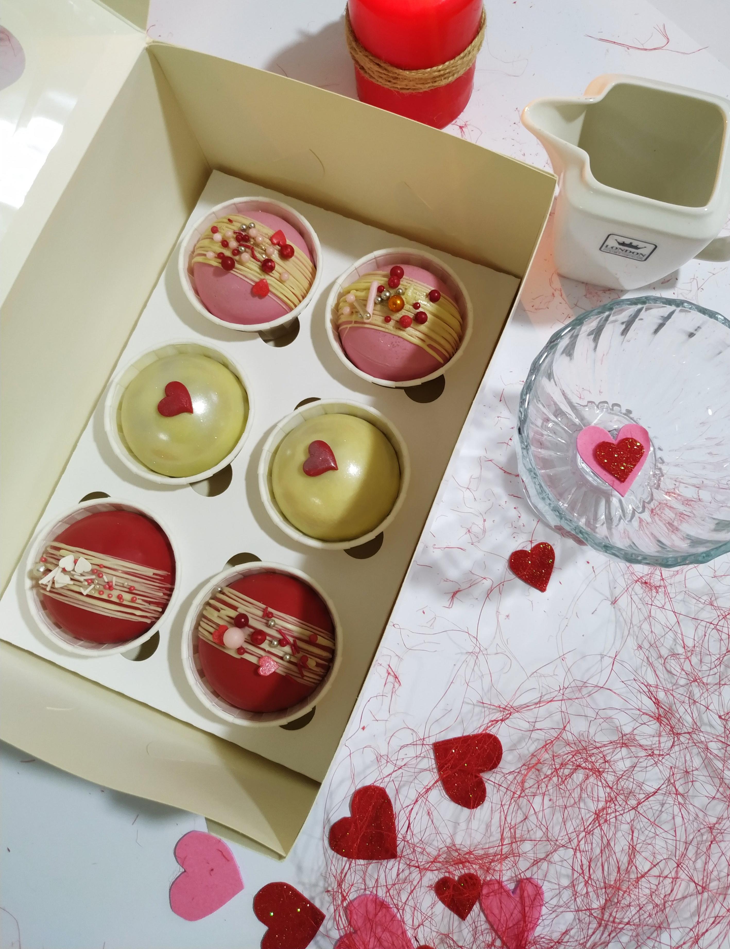 Набор шоколадных бомбочек Mr.Plum Классический для любимых 6 шт. d 5,5 см 240 г