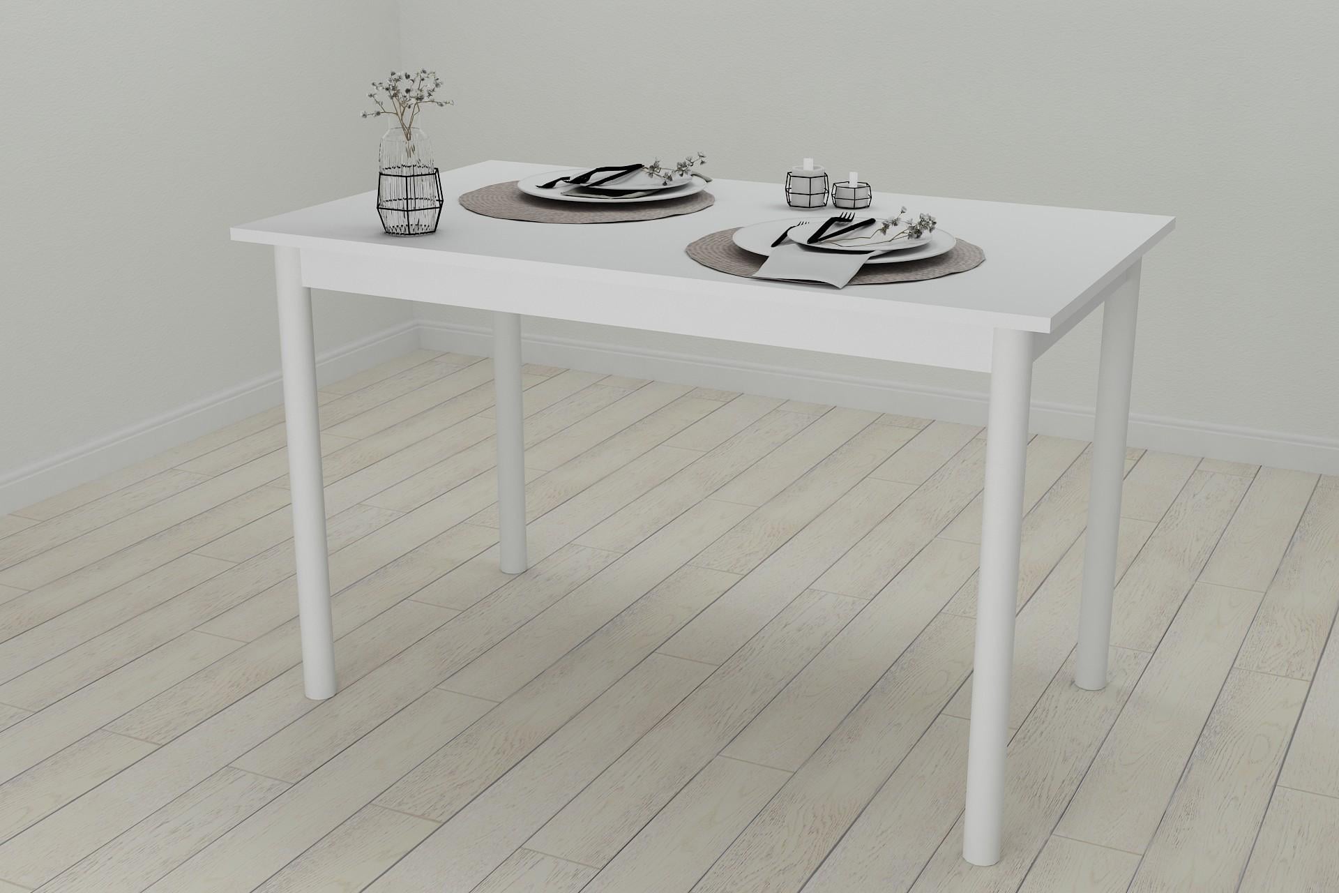 Обеденный стол Ferrum-decor Бенита ДСП 16 мм 75x120x80 см Белый/Белый (FRD-106284)