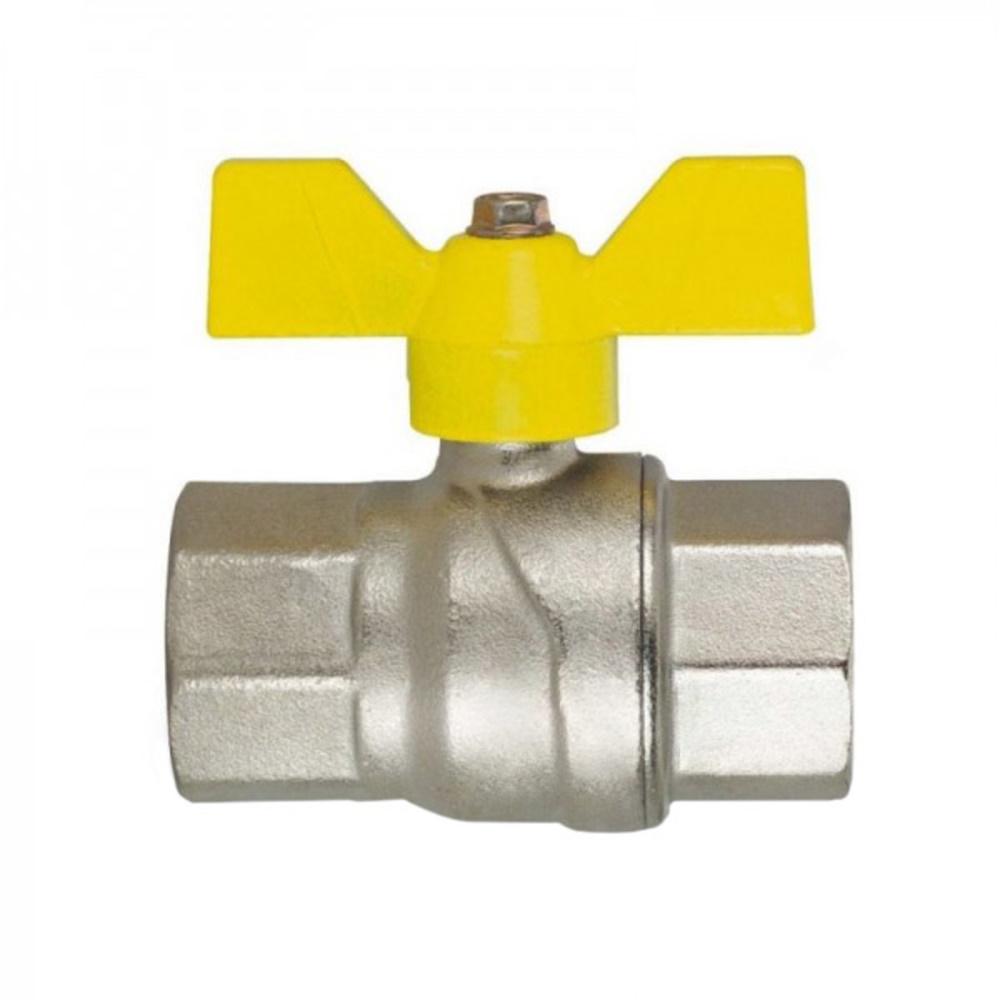 Кран шаровый Эко PN20 ВВ 3/4" EKB-02-Y бабочка (SW-55744)