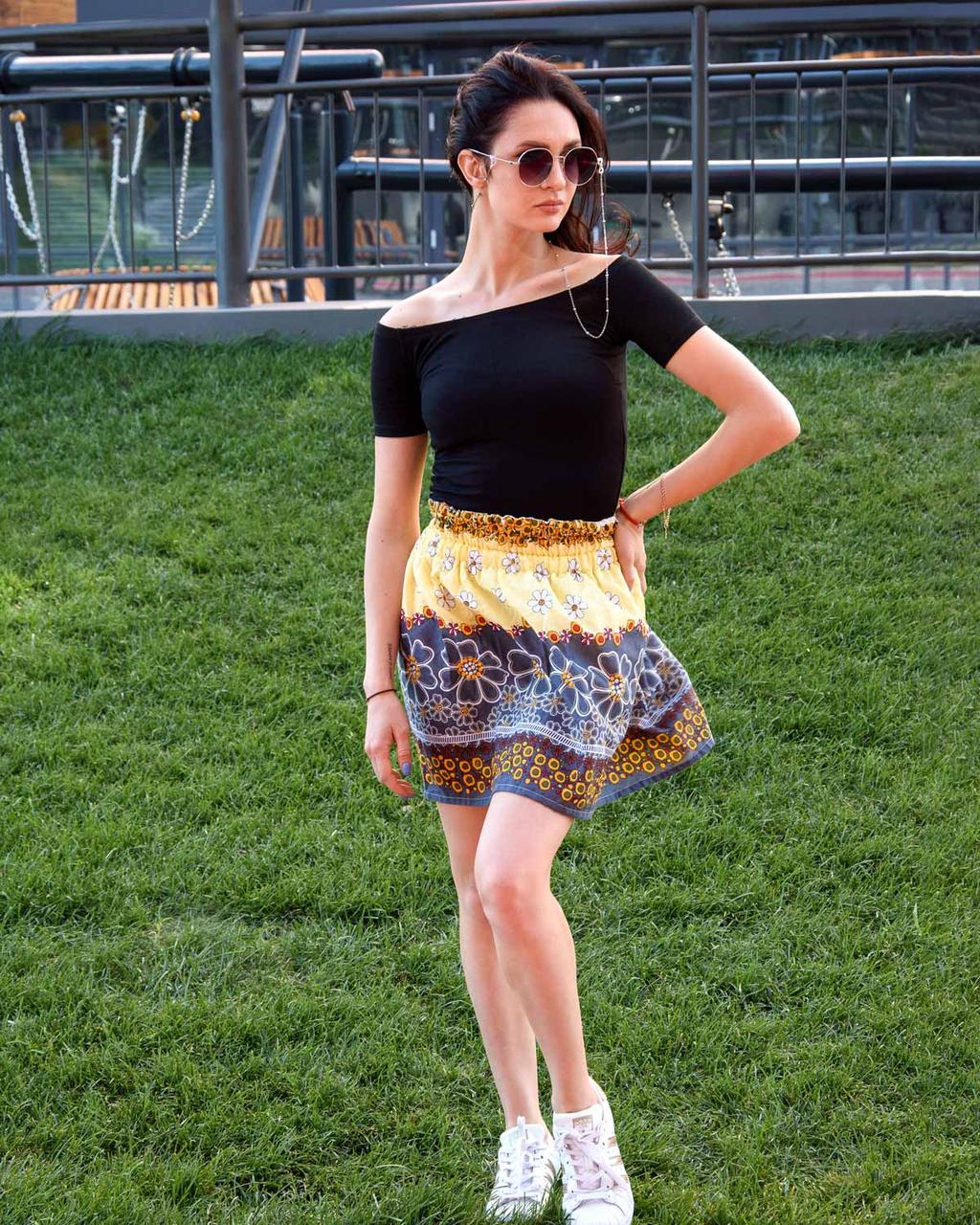 Юбка ромашка на резинке 0001 M Yellow