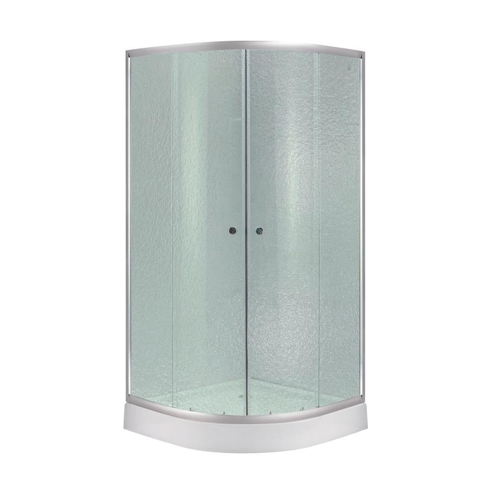 Душова кабіна Lidz Latwa SC80x80.SAT.LOW.FR скло Frost 4 мм (SD00039843)