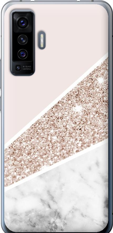 Чехол на Vivo X50 Пастельный мрамор (4342u-1955-42517)