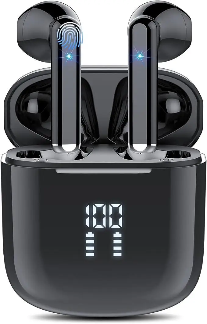 Навушники бездротові Dbasne Bluetooth 5.3 з 4 мікрофонами
