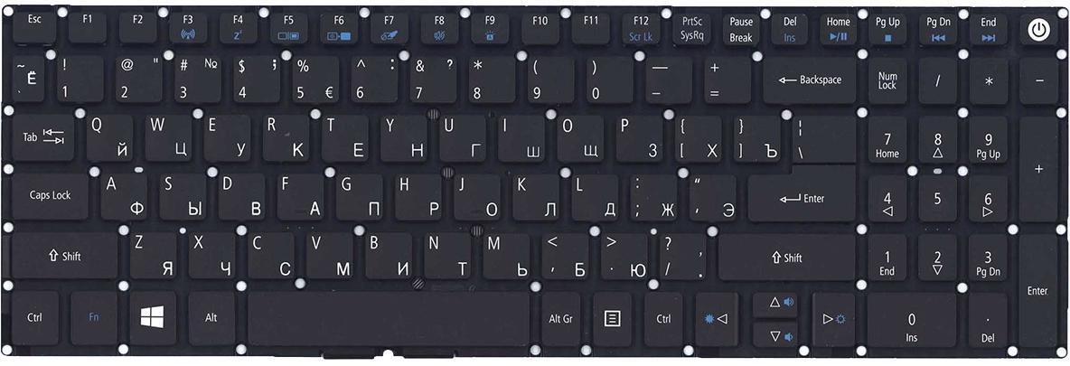 Клавіатура для ноутбука Acer Aspire A315-33 матова (NK.I1517.007)