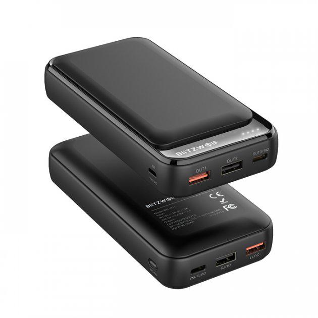 Powerbank батарея зарядне для телефону BlitzWolf BW-P11 20000 mAh 18W QC3.0 - фото 2