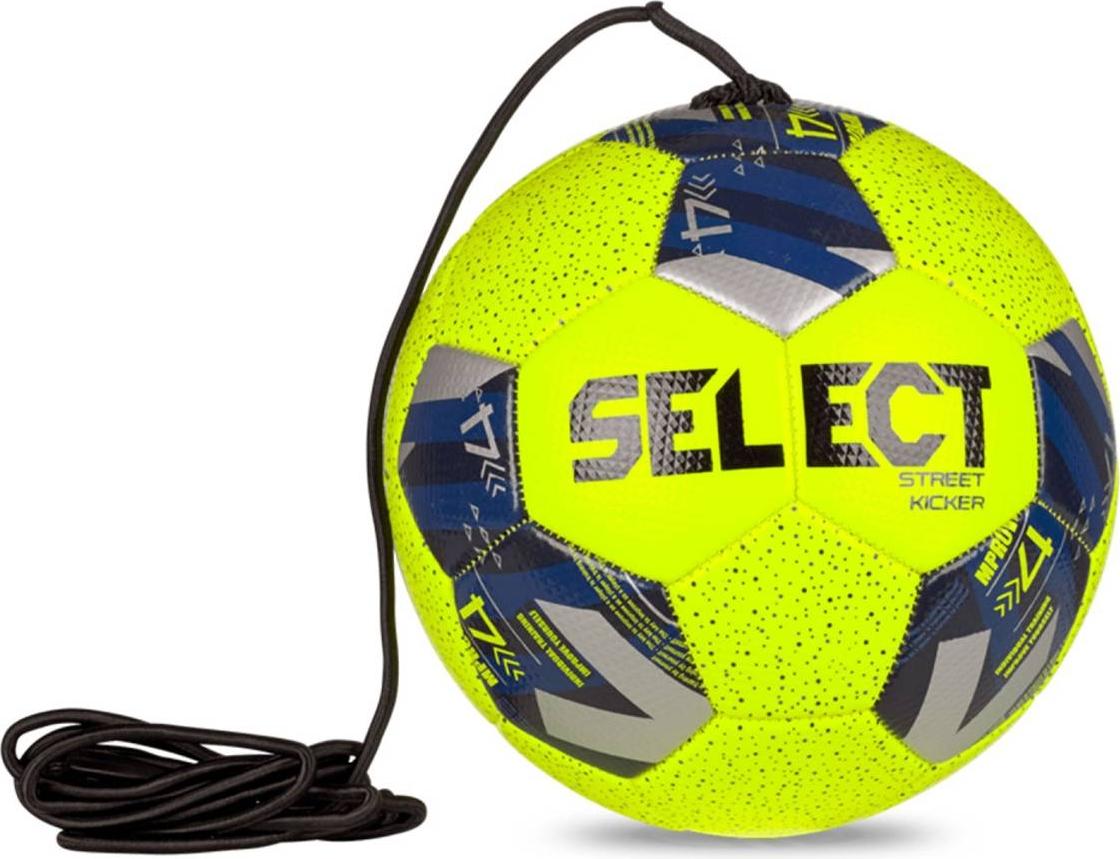 Футбольный мяч на резинке Select STREET KICKER V24 р. 4 Желтый/Синий (099487-556)