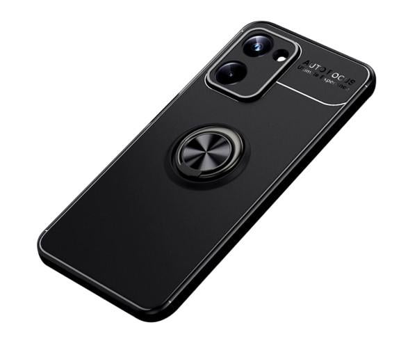 Чехол Auto Focus 360 Rotating Ring для Realme 10 Pro 5G Черный