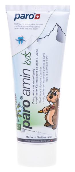 Зубная паста детская с аминофторидом Paro Amin Kids 75 мл (447)