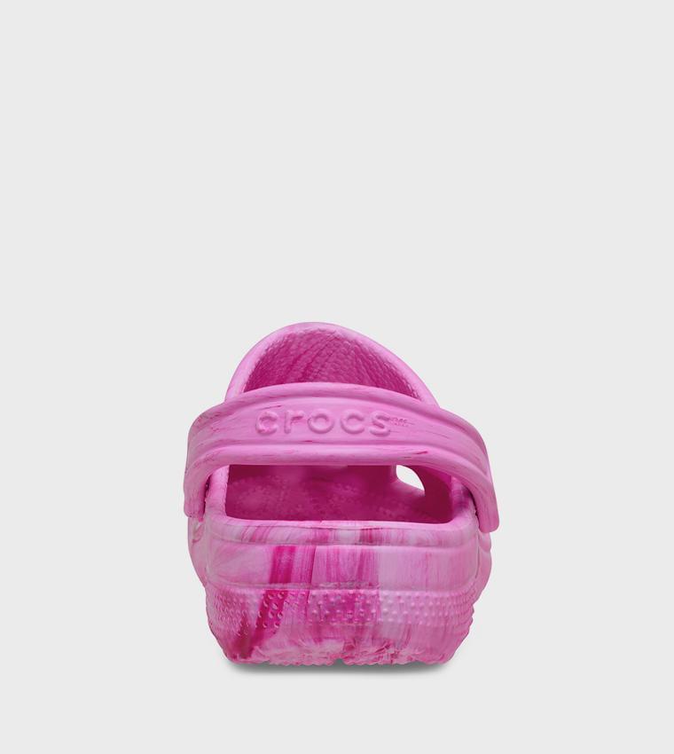 Сабо Crocs Kids Classic Watercolor Marbled Clog 211602 J2 р. 33/34 20,8 см Pink Swirl - фото 6