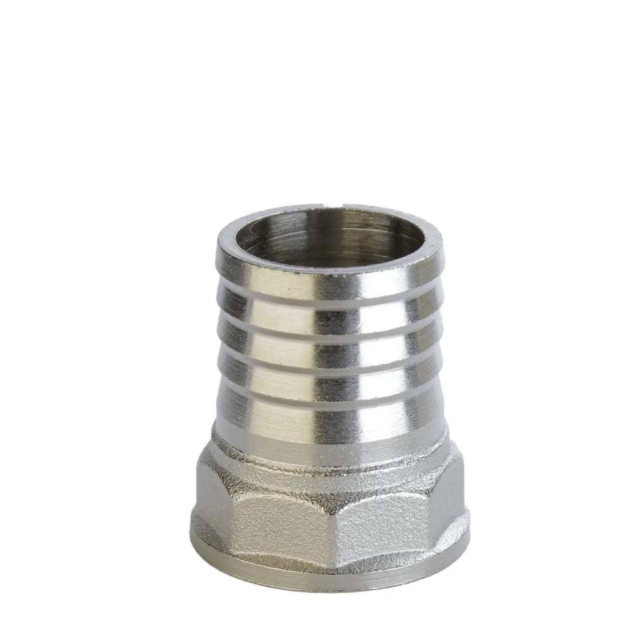 Штуцер никелированный штампованный 1″ ВРх25 мм (А2069Анк VA) Штуцер никелированный штампованный 1″ ВРх25 мм (А2069Анк VA)