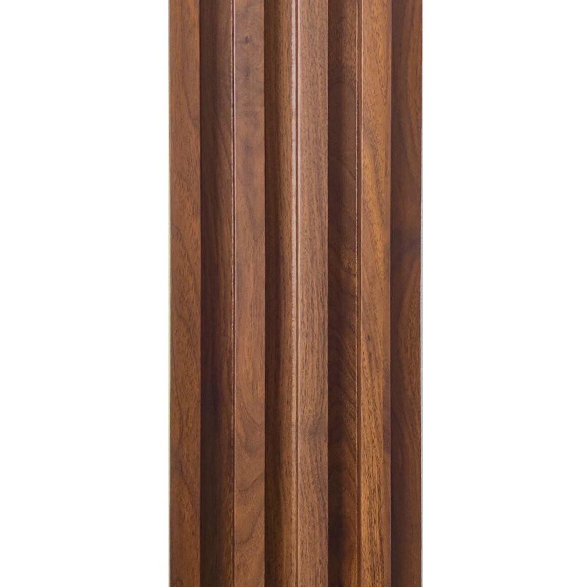 Рельс на стену декоративный Sticker Wall SW-00001536 3000х160х23 мм Каштан (iz17063)