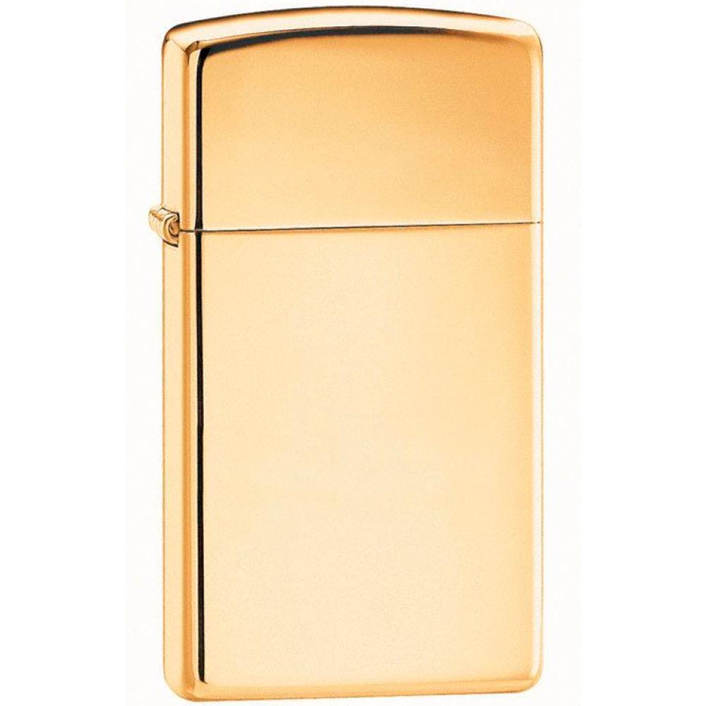 Зажигалка ZIPPO Slim High Polish Brass 1654B (175744)