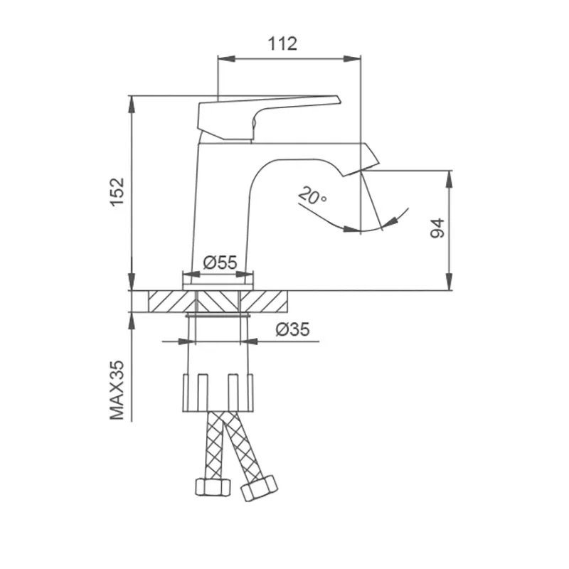 Змішувач для умивальника Frap F1071-6 - фото 5 Змішувач для умивальника Frap F1071-6 - фото 5