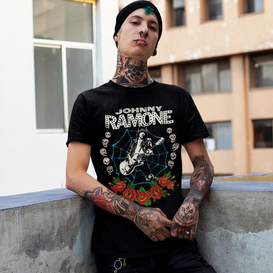 Футболка унисекс Ramones Johnny Ramone 4XL Черный (0000011712)