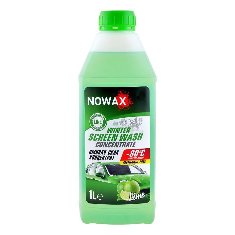 Склоомивач зимовий NOWAX WINTER SCREEN WASH -80°C Lime концентрат 1л (NX01170) - фото 1