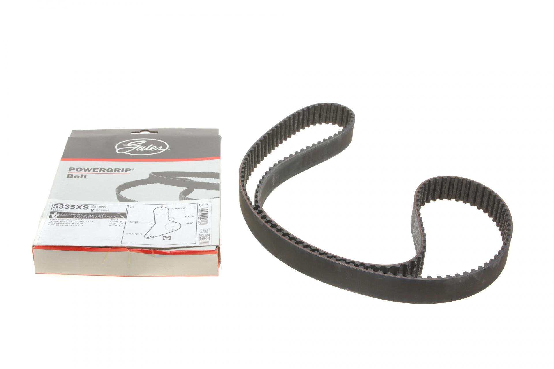 Ремінь ГРМ Fiat Ducato 2.5TD 90-01/Iveco Daily 2.5T 5335XS GATES Ремінь ГРМ Fiat Ducato 2.5TD 90-01/Iveco Daily 2.5T 5335XS GATES