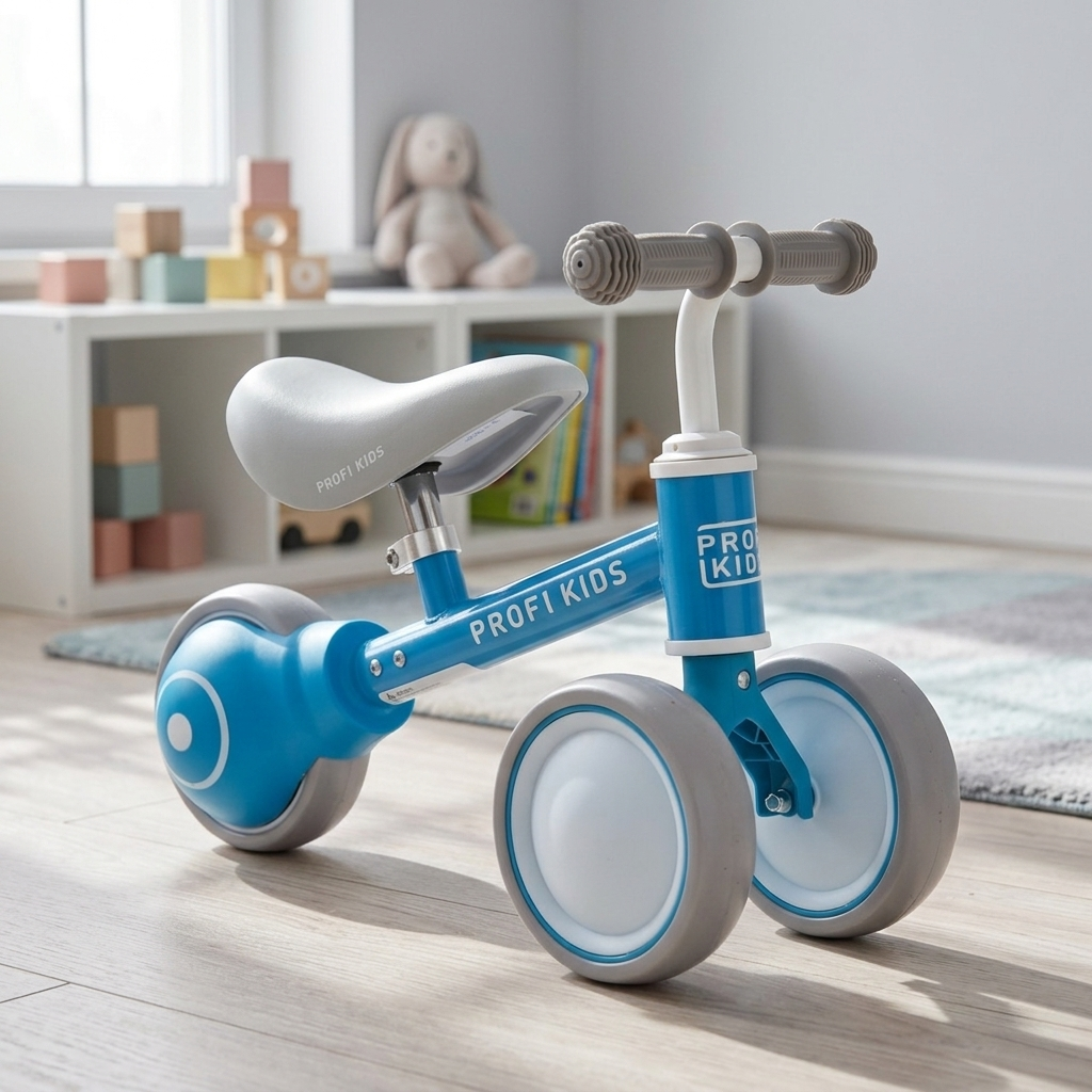 Биговел детский трехколесный Profi Kids MBB 1016-2 с 3 EVA колесами 6" 2-4 года до 25 кг Синий (MBB 1016-2)