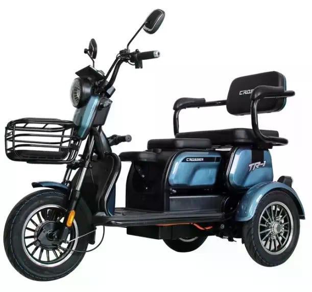 Электроскутер трехколесный Crosser TR1 600W/72V/20Ah Синий