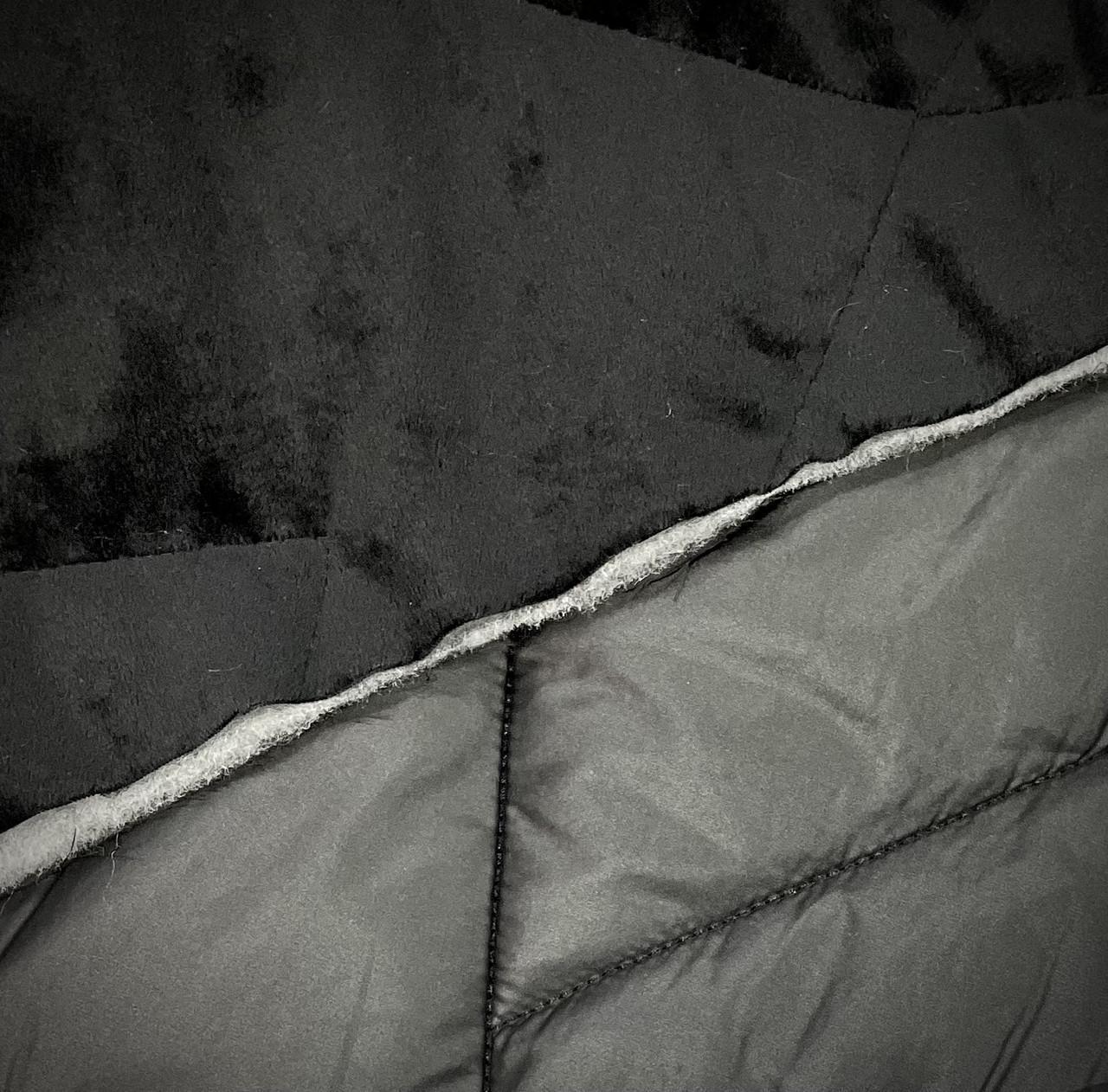 Ткань стеганая плащевка двухсторонняя на меху Черный (24757935) - фото 3 Ткань стеганая плащевка двухсторонняя на меху Черный (24757935) - фото 3