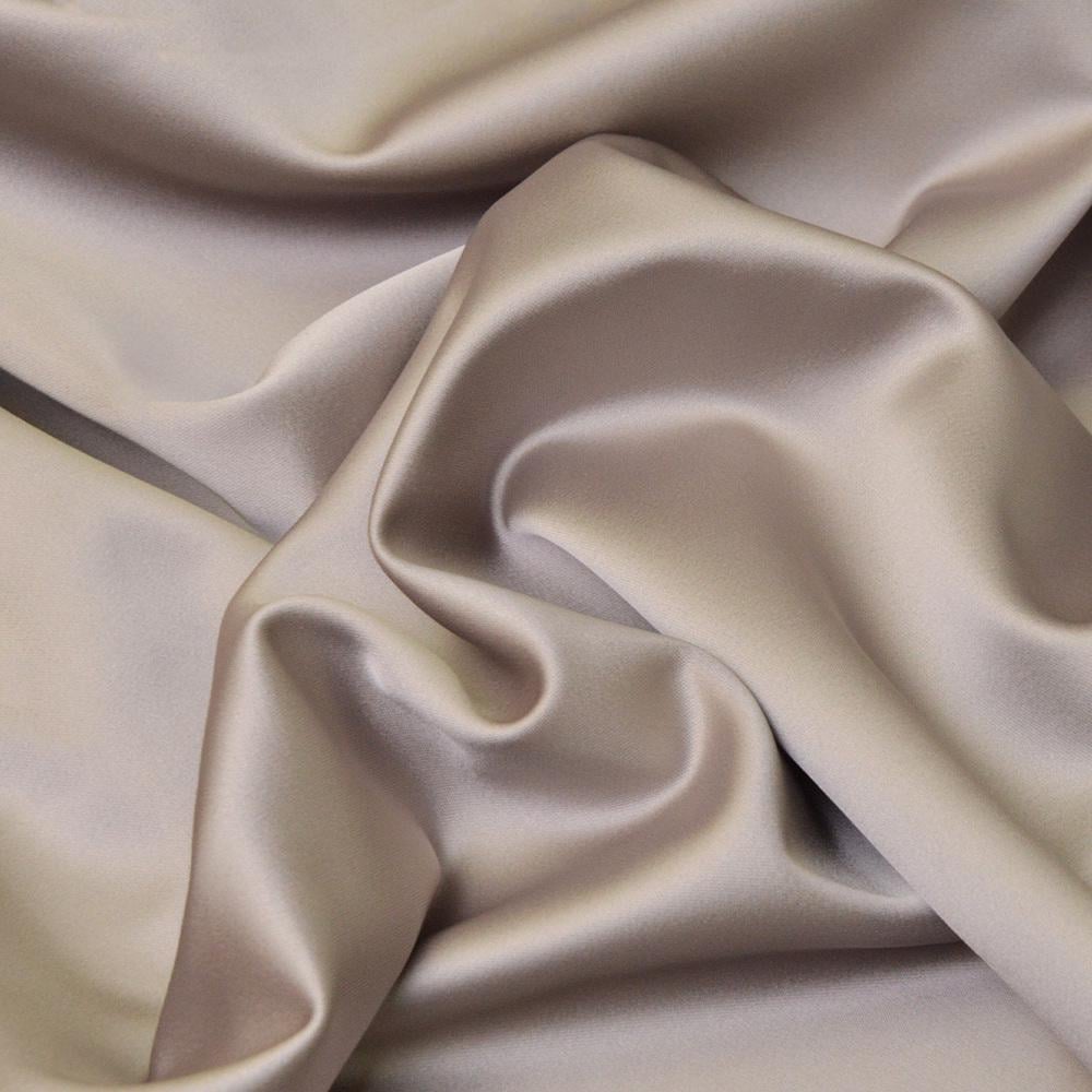 Ткань костюмная атласная Scarlett Серо-оливковый (15671)