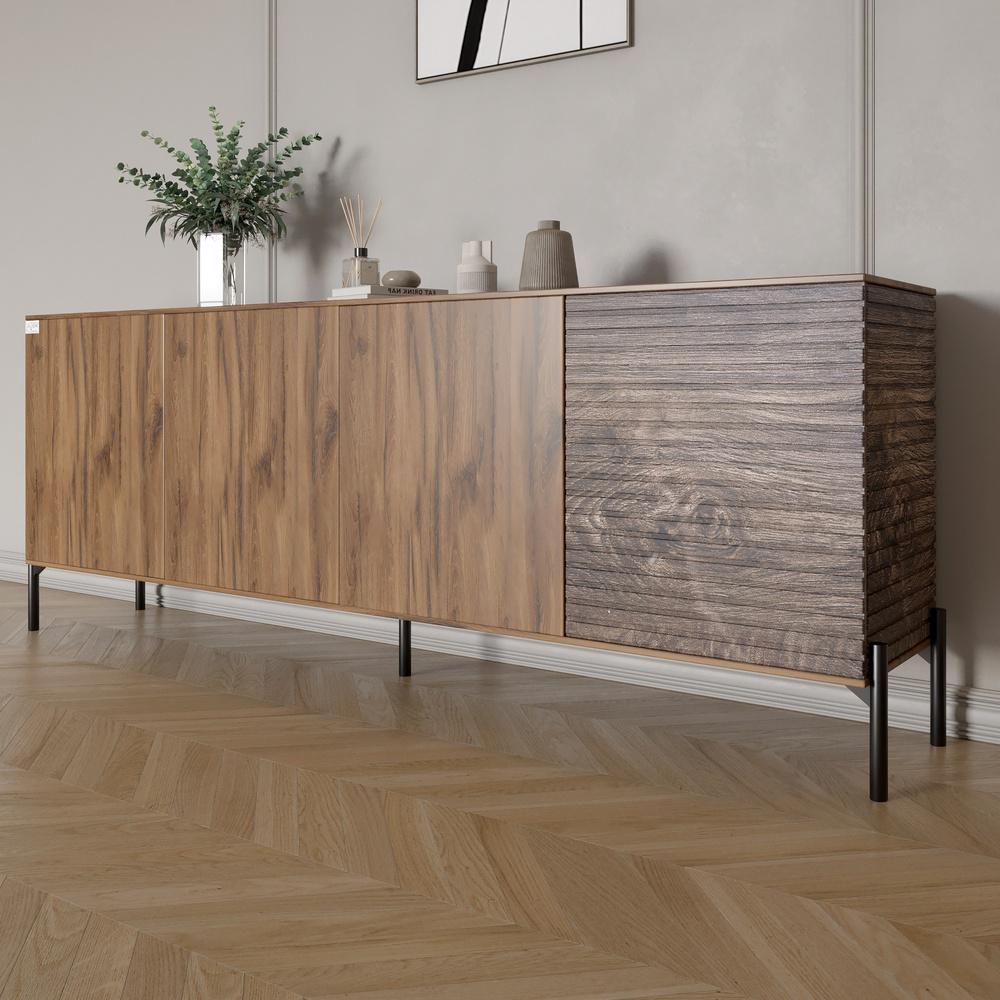 Комод у вітальню Lion Грей на чорних металевих ніжках 204x38x76,5 см Дуб Ліворно/Дерево (000-000-2038) Комод у вітальню Lion Грей на чорних металевих ніжках 204x38x76,5 см Дуб Ліворно/Дерево (000-000-2038)