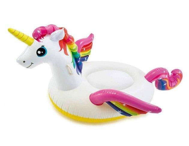 Надувний пліт Inteх 57291 Великий єдиноріг від 8 років 251х163х145 см (15360173)