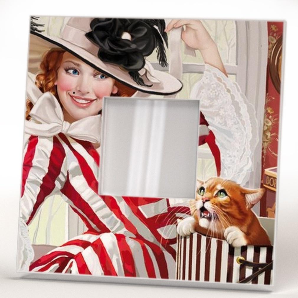 Дзеркало декоративне Кокетка 260х260 мм (M00542) - фото 2 Дзеркало декоративне Кокетка 260х260 мм (M00542) - фото 2