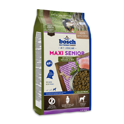 Корм для собак Bosch Maxi Senior Poultry Rice с птицей и рисом 1 кг