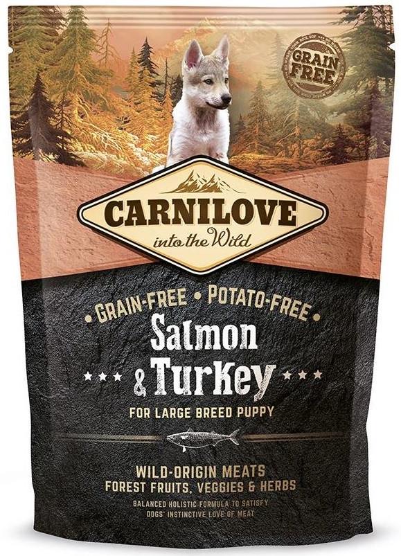 Корм беззерновий для щенят великих Carnilove Salmon&Turkey Large Breed Puppy лосось та індичка всіх порід 1,5 кг (1789920051) - фото 1