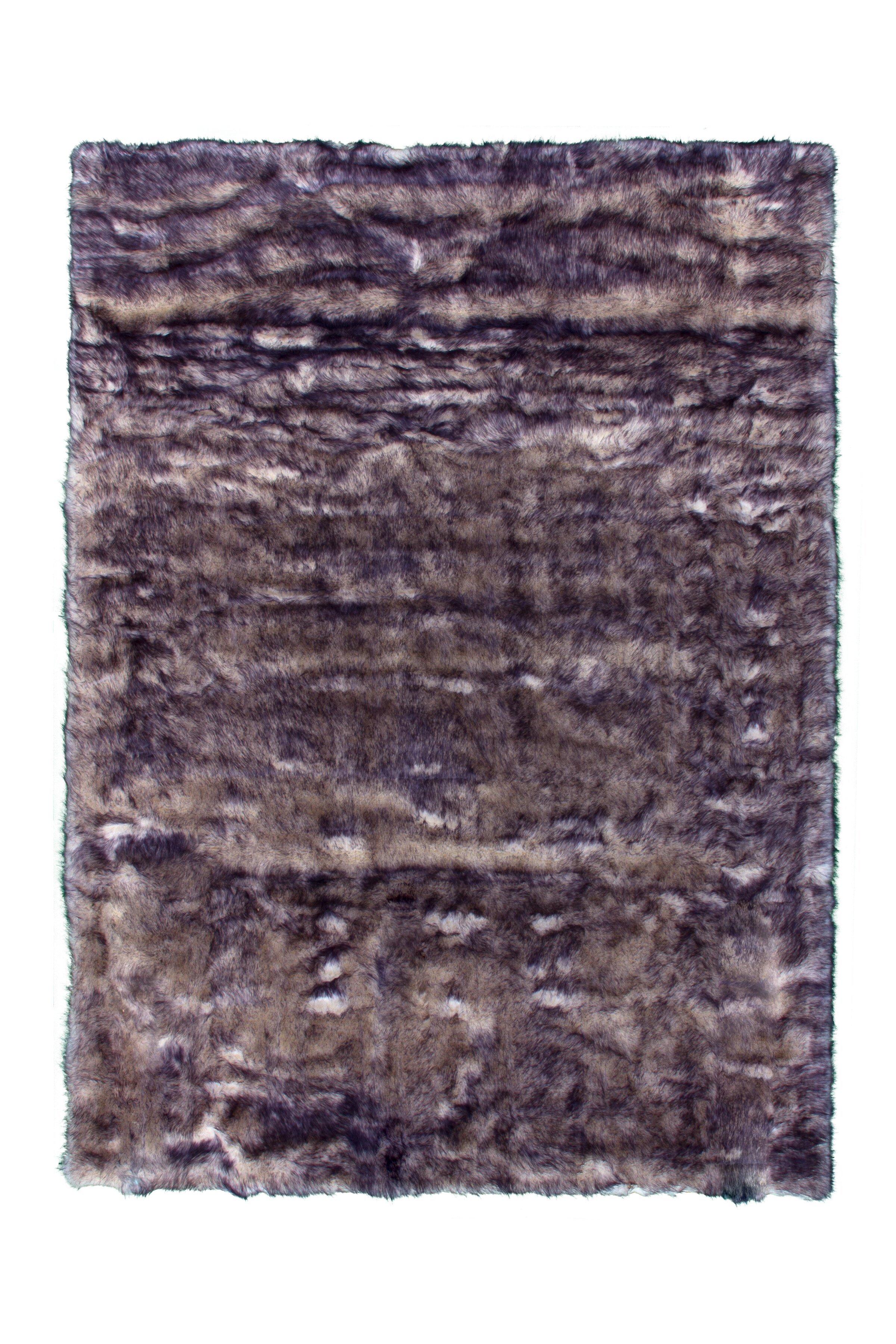 Ковер имитирующий мех животного Kayoom Crown 110 Белый/Лиловый (86274-160-230)