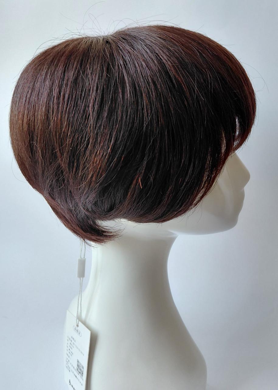 Парик из 100% натуральных волос боб каре Каштановый (2765924118) - фото 4 Парик из 100% натуральных волос боб каре Каштановый (2765924118) - фото 4