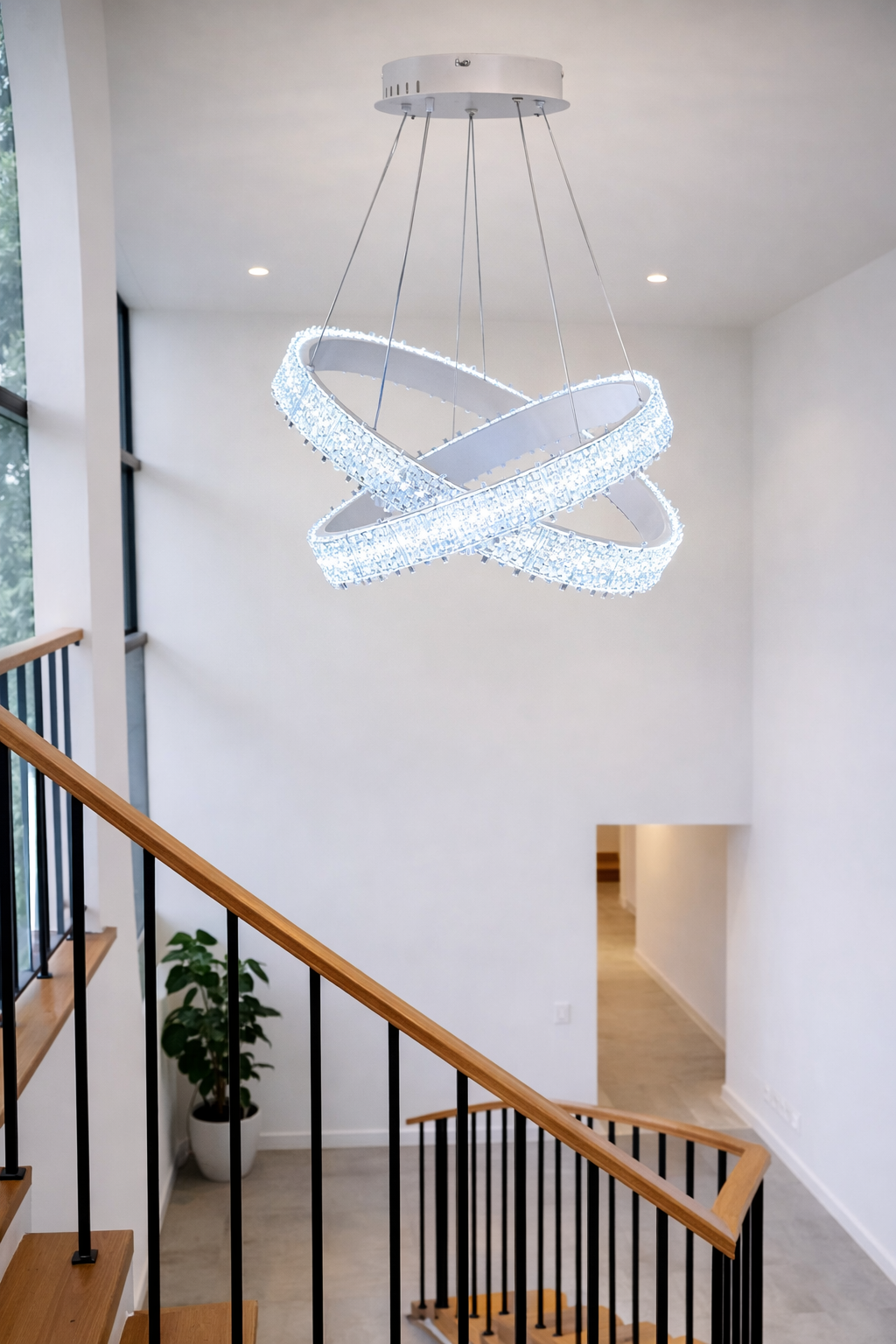 Люстра Novira Rings LED 3 режима 56W (20321/60+40WH)