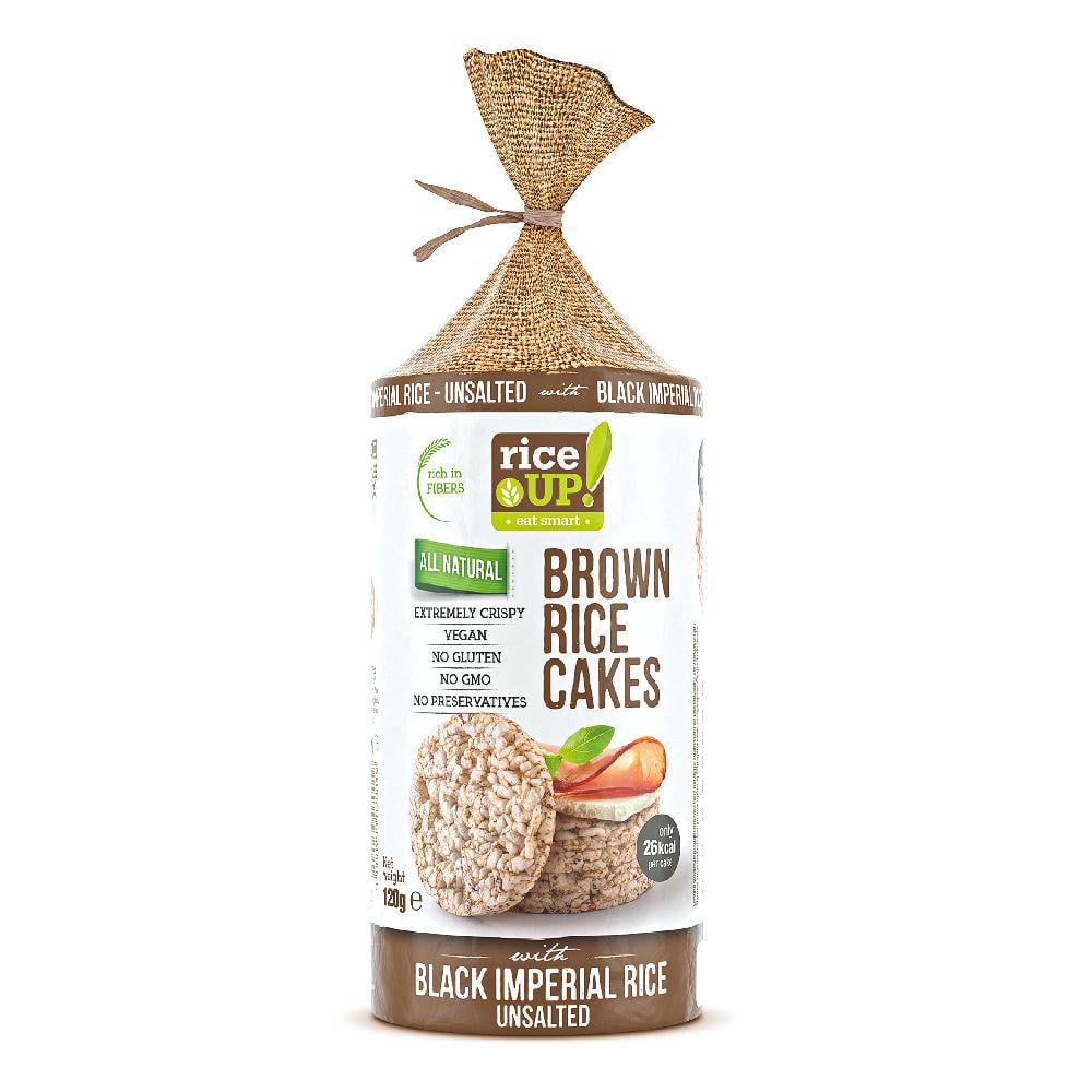 Хлібці з коричневого рису без солі Rice Up 120 г (15330069)