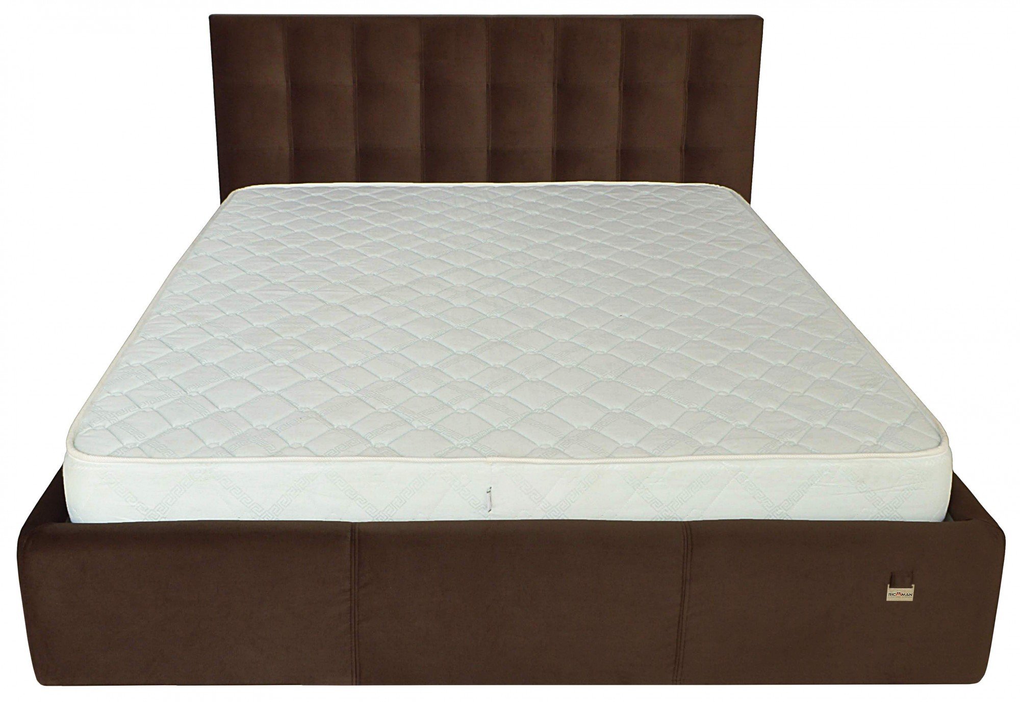 Кровать Chester New Comfort 140 х 200 см Missoni 011 С подъемным механизмом и нишей для белья Темно-коричневый - фото 2 Кровать Chester New Comfort 140 х 200 см Missoni 011 С подъемным механизмом и нишей для белья Темно-коричневый - фото 2