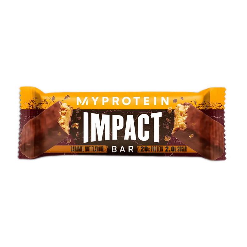 Протеїновий батончик MyProtein Impact Bar 64 г Карамель і горіх (21759-01)