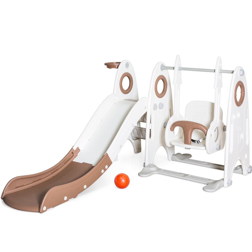 Игровой комплекс Mealux Cosmo White/Coffee (KD-B022 White/Coffee)