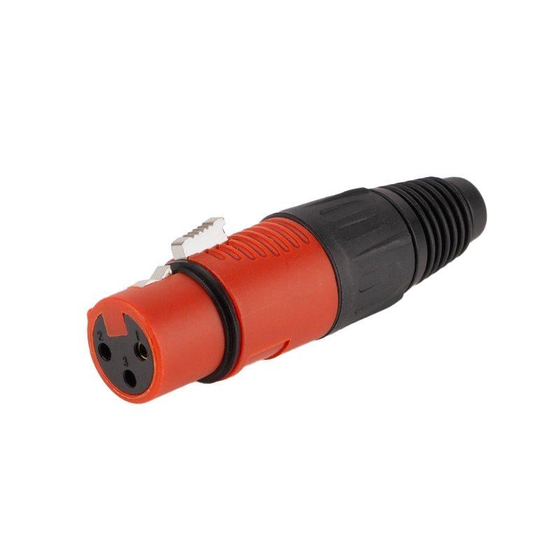 Гнездо XLR 3pin на кабель Красный (A262025)